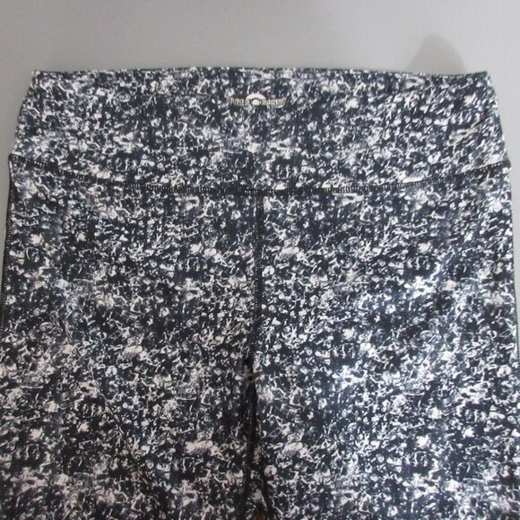 Inner Spirit Leggings Womens Size Large Black White Polyester Mid Rise Ankle - Picture 4 of 6